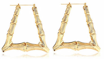 Bell Shaped Bamboo Earrings